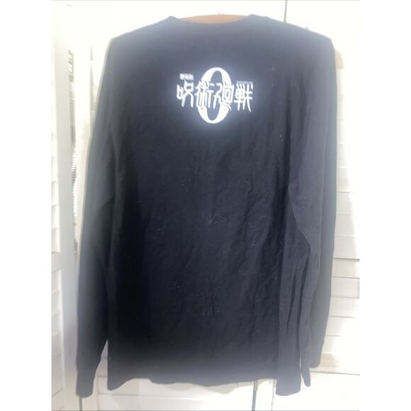 Gojo Satoru Jujutsu Kaisen Black Cotton T-Shirt Unisex Long Sleeves Sz Large - Picture 6 of 7